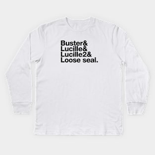 Buster's Roll Call (Arrested Development) Kids Long Sleeve T-Shirt